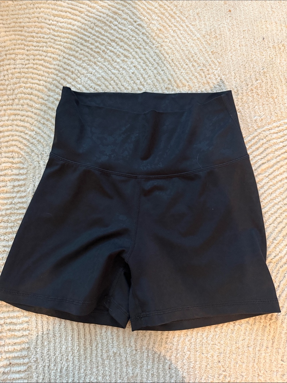 ECHT Black High-Waist Performance Shorts
